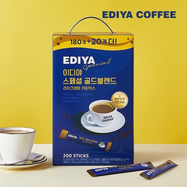 Producto - Stick individual de café instantáneo coreano Ediya Special Gold Blend Rich Crema