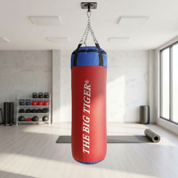 Producto - Bolsa de Boxeo 90 cm (RELLENA + Cadena) entrenamiento fitness artes marciales - 0