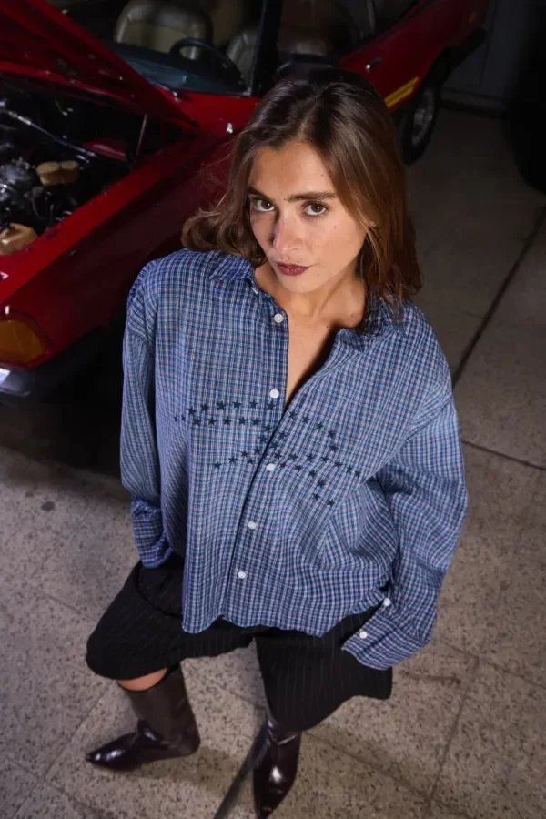 Producto - CAMISA MANGA LARGA AZUL - STARS - 9