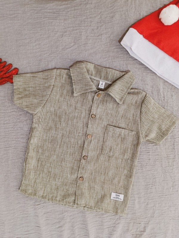 Producto - TALLE 5 - Camisa de lino jaspeado