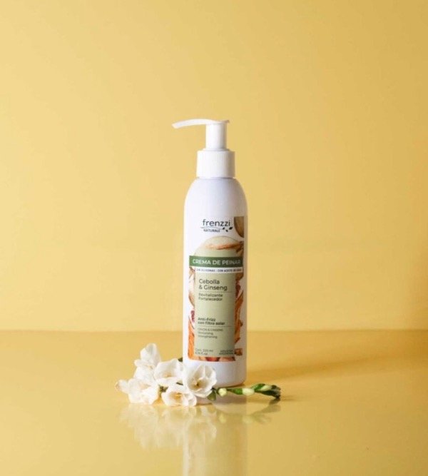 Producto - Crema de Peinar Cebolla y Ginseng Control y Suavidad 200ml FRENZZI