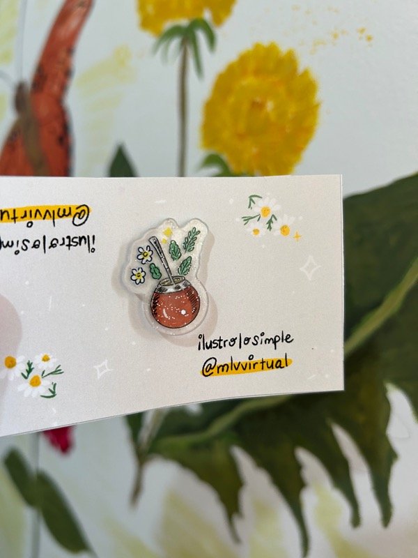 Producto - Pin brillitos - matecito