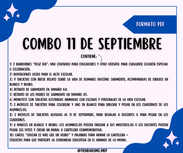 Producto - COMBO 11 DE SEPTIEMBRE- PDF