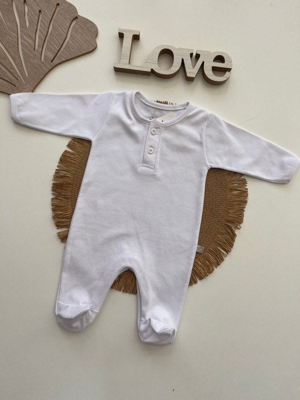 Producto - Enterito Algodon Blanco C/Botones - COD 1131