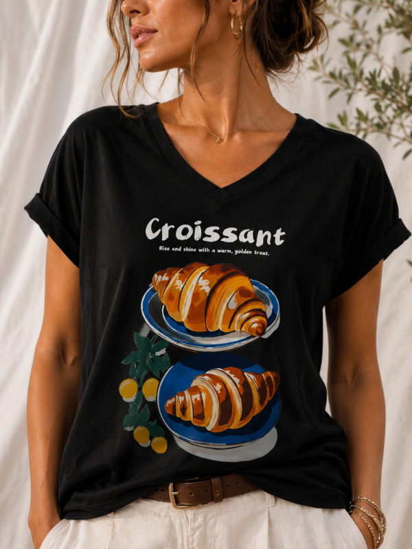 Producto - Remera Croissant Cuello V - 0