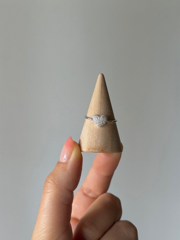 Producto - Anillo corazón con cubics 19 mm