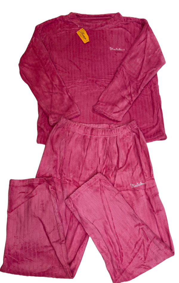 Producto - Pijama Polar Soft Importado Rosa Fuerte