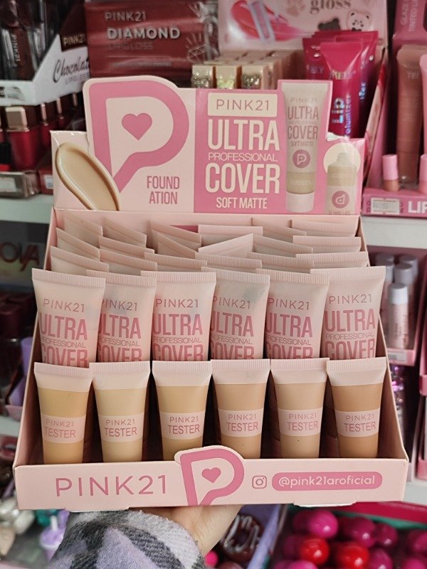Producto - Base de maquillaje ultra cover soft matte PINK21 - 2