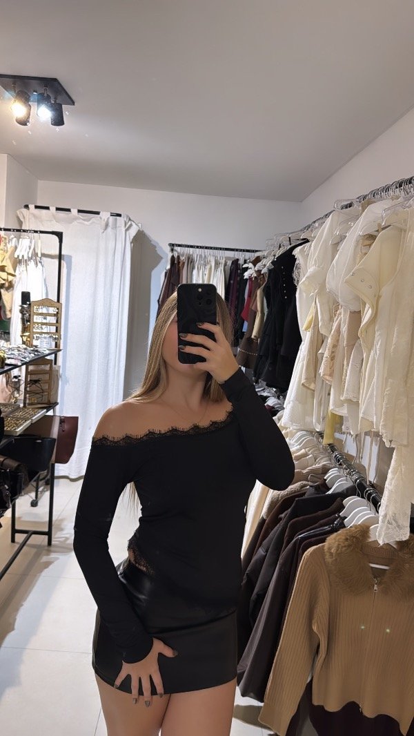 Producto - TOP FLORE NEGRO - 2