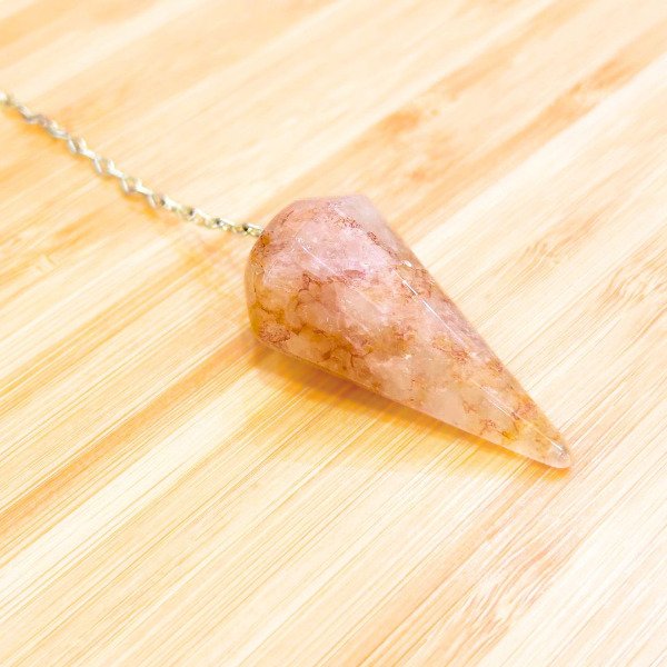 Producto - Péndulo de cuarzo hematoide amarillo