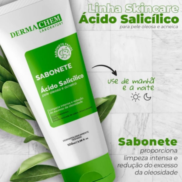 Producto - Sabonete Facial Pele Oleosa Ácido Salicílico Dermachem 100ml