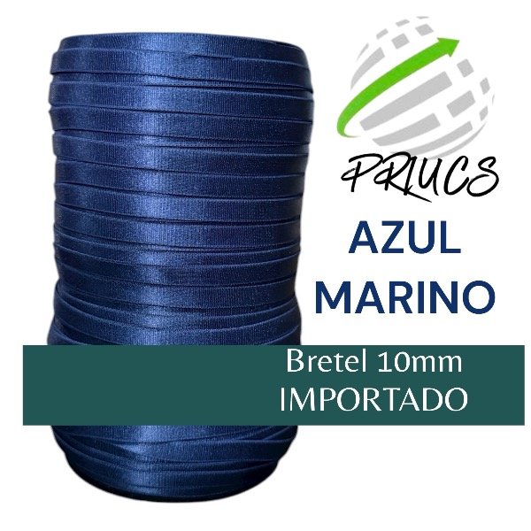 Producto - Bretel 10mm Importado Azul Marino Rasado Cono
