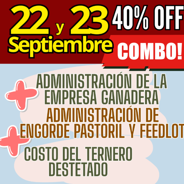 Producto - COMBO 3 CURSOS:Gestión Ganadera + Costo del Ternero + Engorde Pastoril y Feedlot - 0