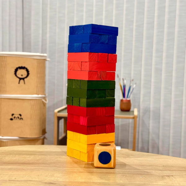 Producto - Torre Gigante Yenga 47CM de Color + Dado