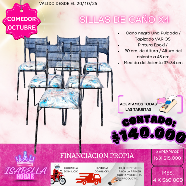 Producto - SILLAS CAÑO X4
