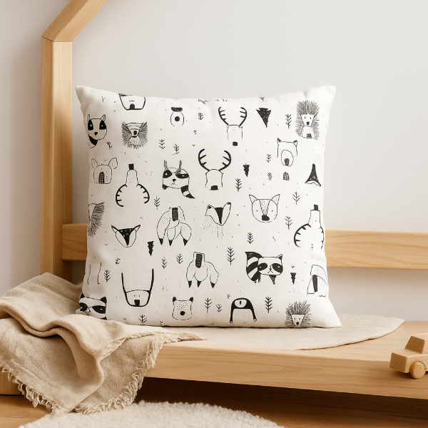 Producto - Funda de almohadon Animalitos silvestres 40x40cm