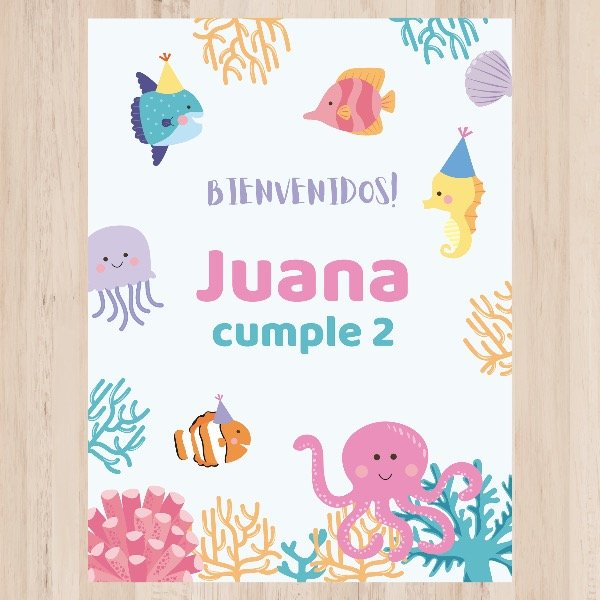 Producto - Lámina Animalitos del mar bonetes