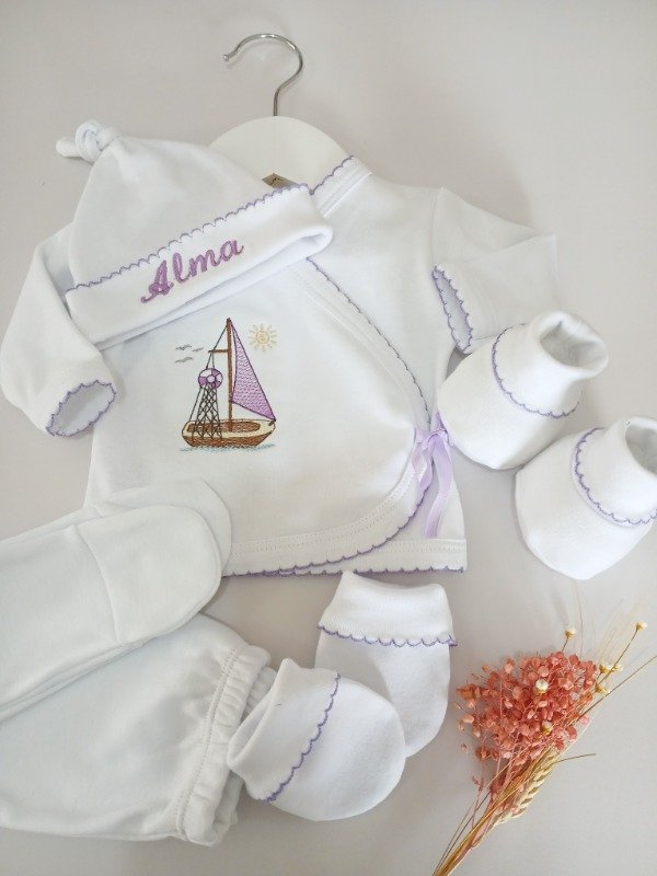 Producto - Ajuar velero lila 5p - 0