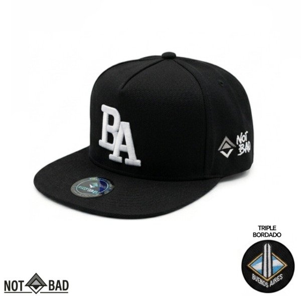 Producto - GORRA PLANA BUENOS AIRES COLOR NEGRO