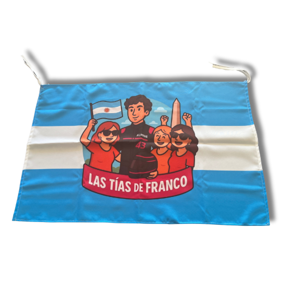 Producto - Bandera "Las tias de Franco"  1 x 0,75 mts