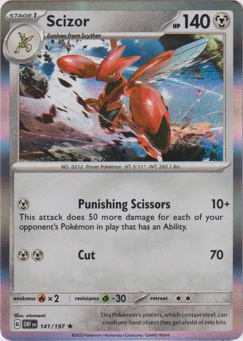 Producto - Scizor - 141/197 - Obsidian Flames - Holo
