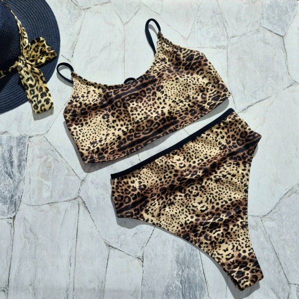 Producto - Bikini top y vedetina alta print REINA- talle 95 al 110