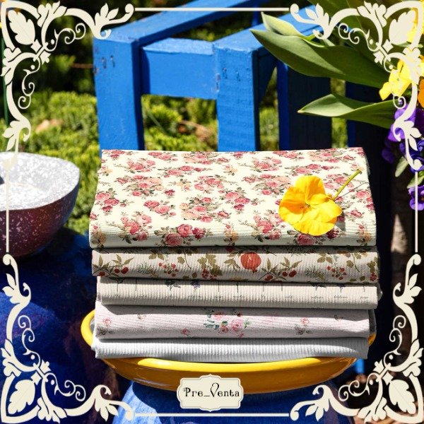 Producto - Set 5 telas 001 Cute and Rustic