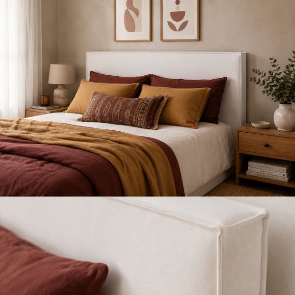 Producto - Respaldo de cama TUNEZ - Blanco - 2