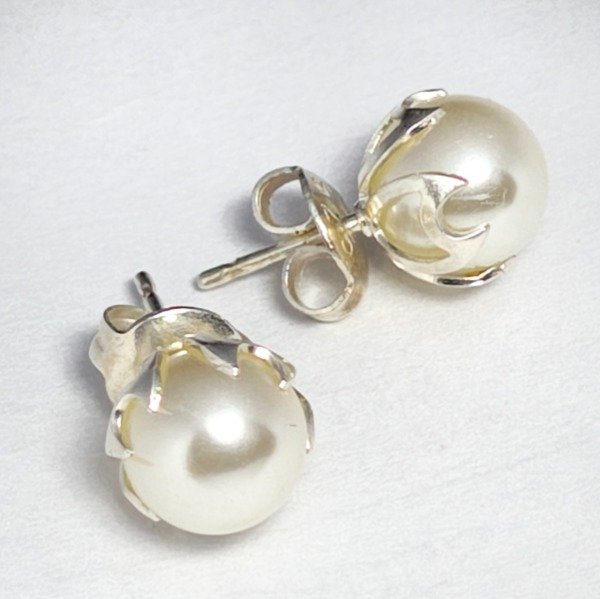 Producto - AROS PERLA ENGARCE EN U EN PUNTA