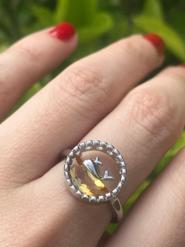 Producto - ANILLO BALLENA CITRINO PLATA 925