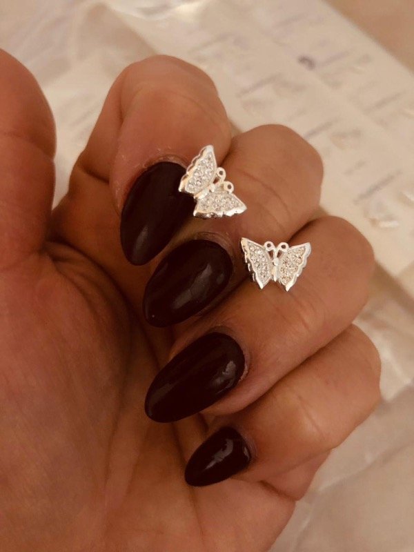 Producto - Pasantes Mariposas Plata 925