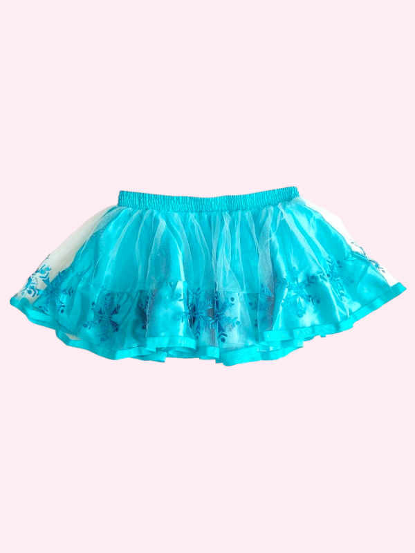 Producto - Pollera estilo tutu turquesa FROZEN Disney 7/8 años
