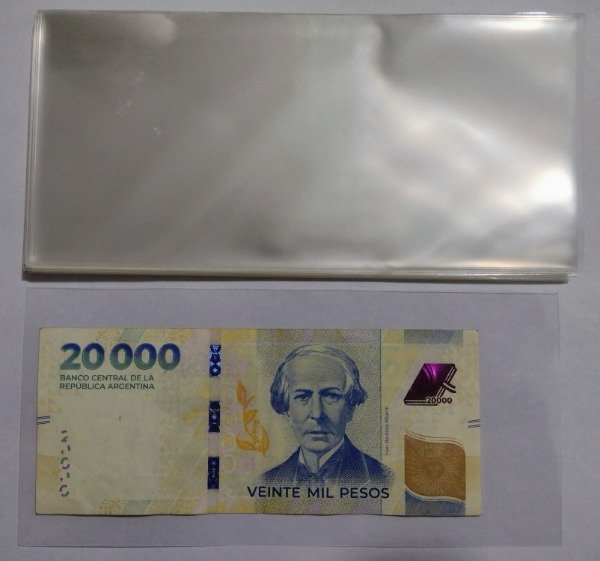 Producto - 50 Sobres semi-rigidos para billetes. 9x19 cm. Marca mingt - 3