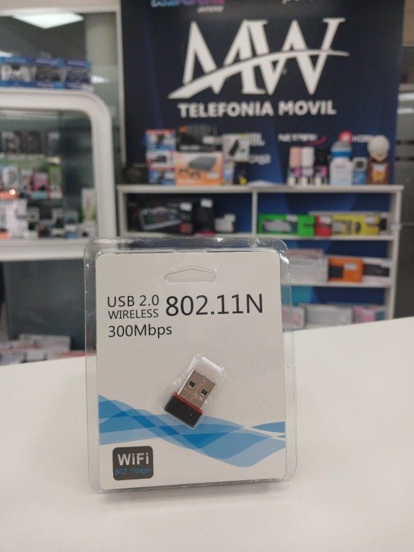 Producto - Adaptador Wifi USB 150mbps 802.11N Inalámbrico para PC y Mac Aitech EC100393