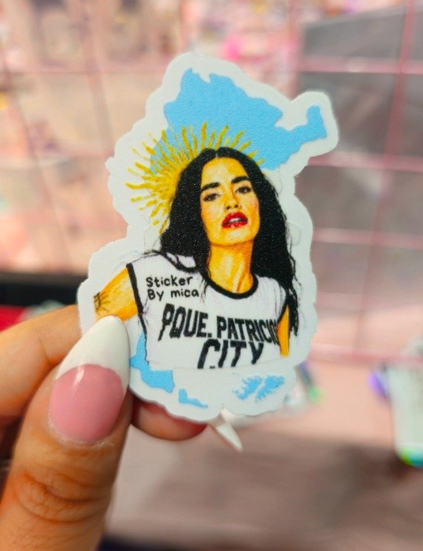 Producto - Sticker lali argentina transparente