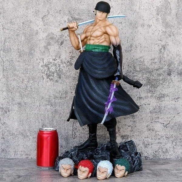 Producto - Diorama Gigante Zoro Intercambio de cabeza (51cm) - One Piece