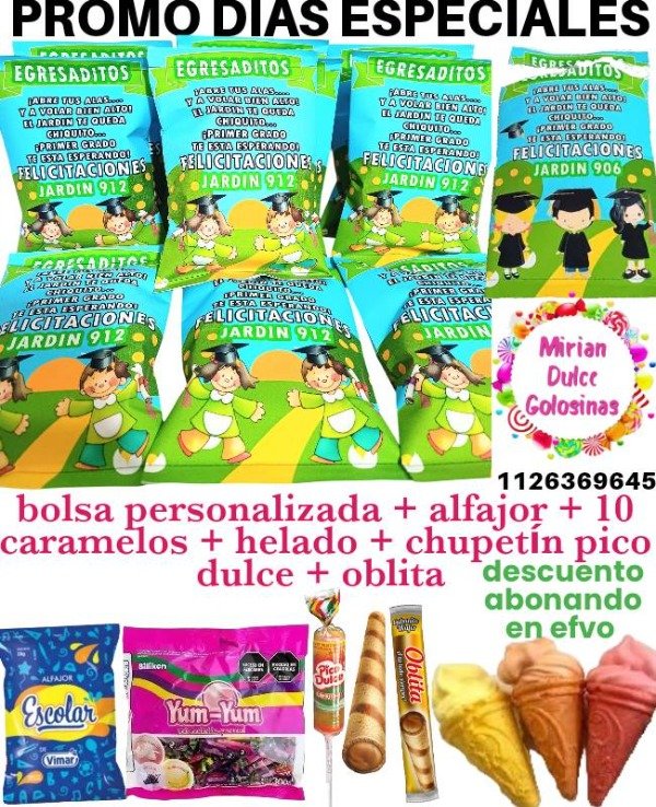 Producto - Promo graduación bolsitas con golosinas