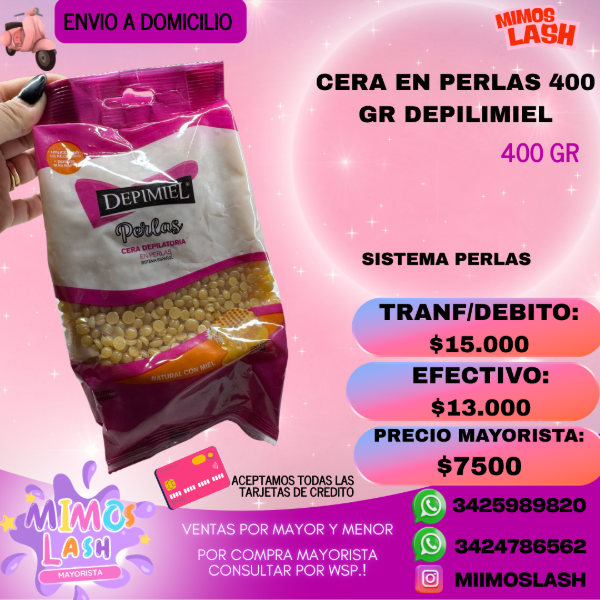 Producto - CERA DEPIMIEL EN PERLAS 400G