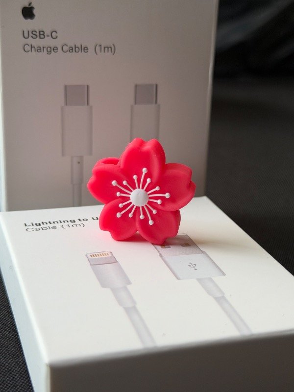 Producto - Comecable Flor rosa