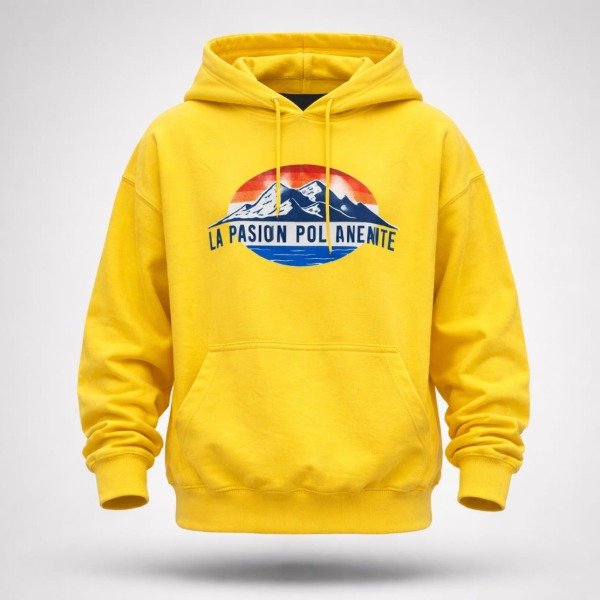 Producto - Canguro OVERSIZE Cibarta MOD HIMALAYA Amarillo algodon Rustico