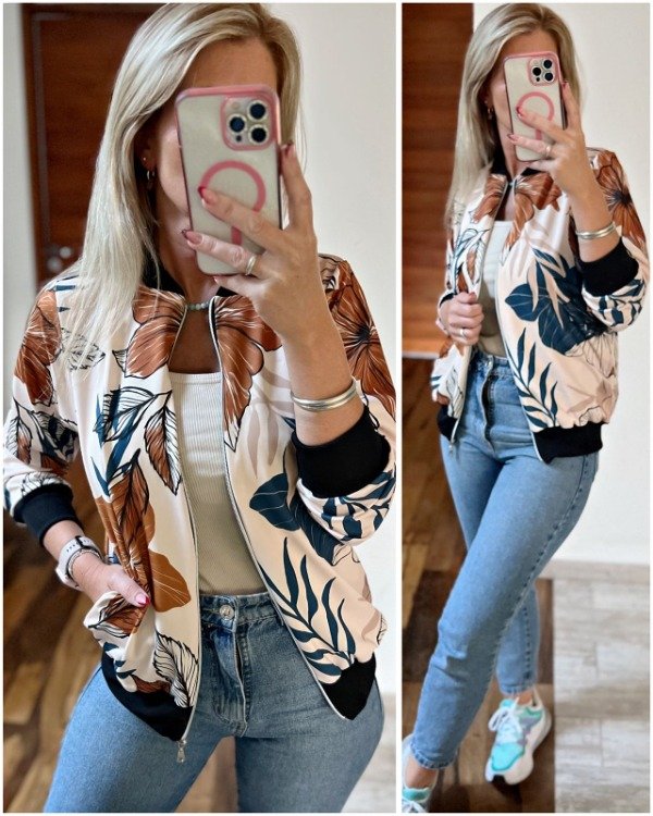 Producto - EXCLUSIVO ONLINE - Campera TERRACOTA LEAF