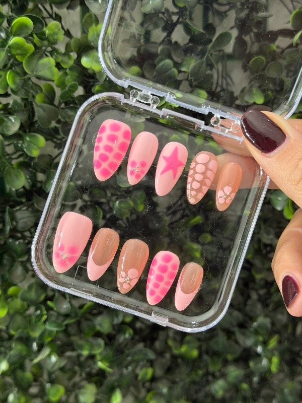 Producto - Uñas Fucsia y Rosita bb Flor