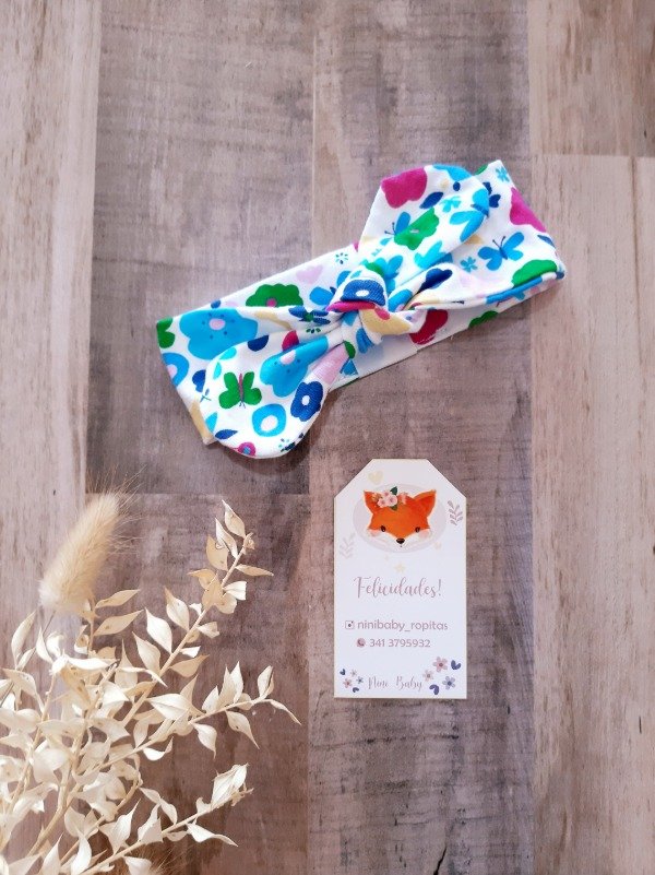 Producto - Vincha nudo flores