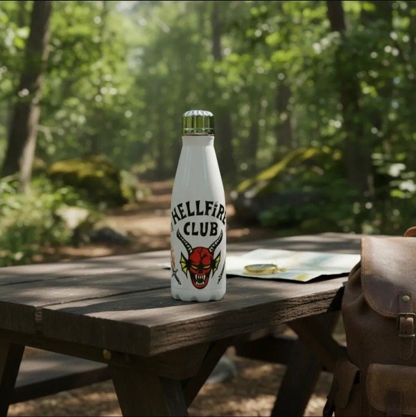 Producto - Botella Térmica Acero Inoxidable  Stranger Things Hellfire