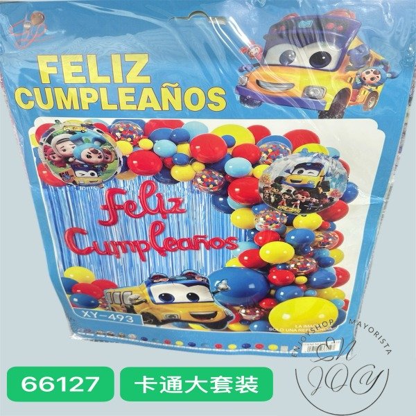 Producto - SET DE GLOBO CAR TEMATICA Decoraciones Fiestas66127