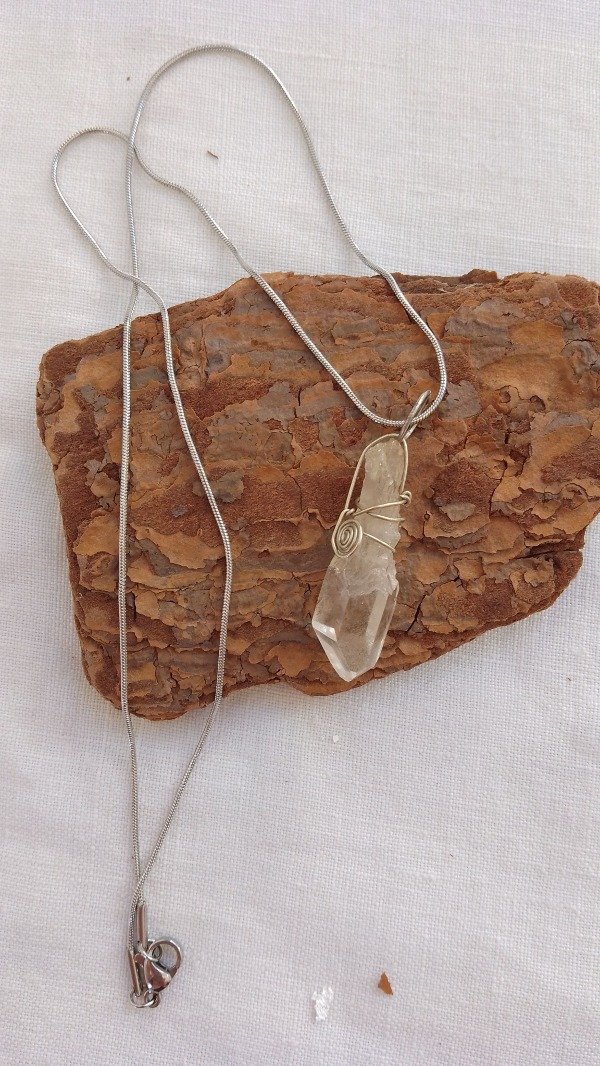 Producto - Cadena de acero + Cuarzo cristal ll