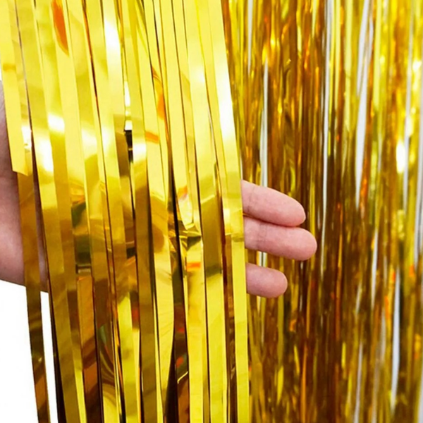 Producto - CORTINA METALIZADA ORO - 1