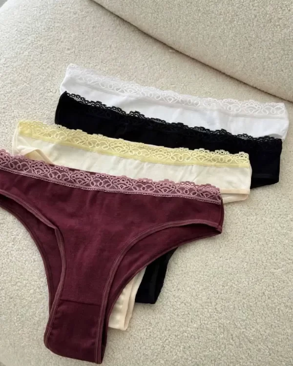 Producto - Vedetinas de algodón con puntilla - Pack x2 - 2