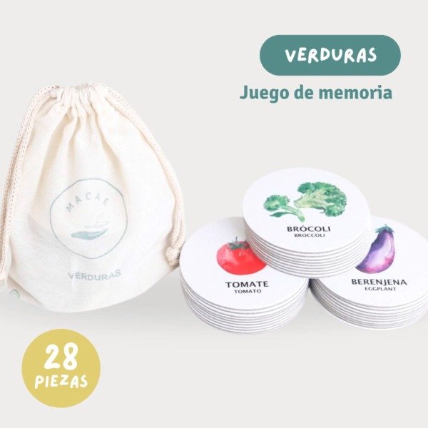 Producto - Juego de memoria verduras