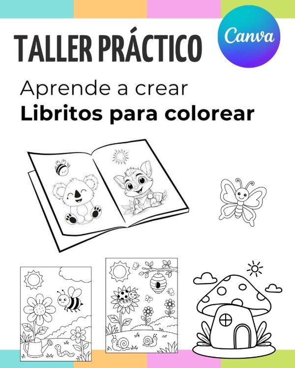 Producto - Taller 1: Cómo crear y vender Libritos para Colorear Temáticos